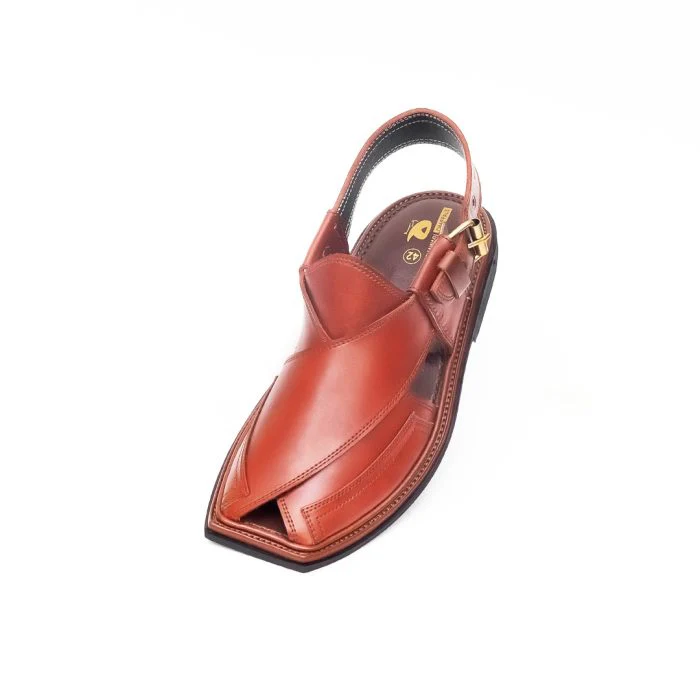 Handmade Mustard Peshawari Chappal - Image 2