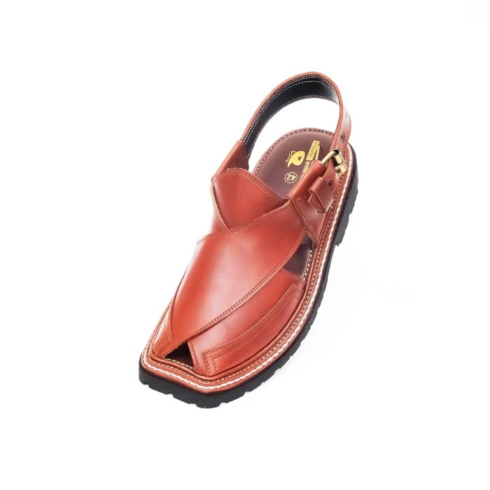 Mustard Peshawari Chappal with Vibram Sole - Image 2