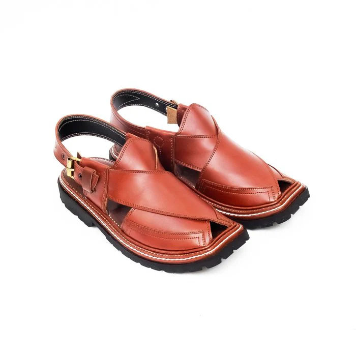 Mustard Peshawari Chappal with Vibram Sole