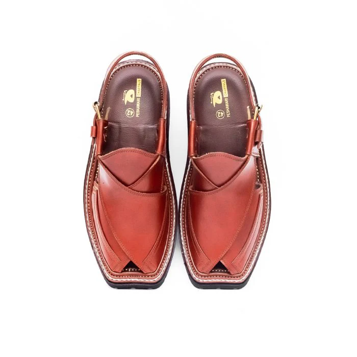 Mustard Peshawari Chappal with Vibram Sole - Image 3