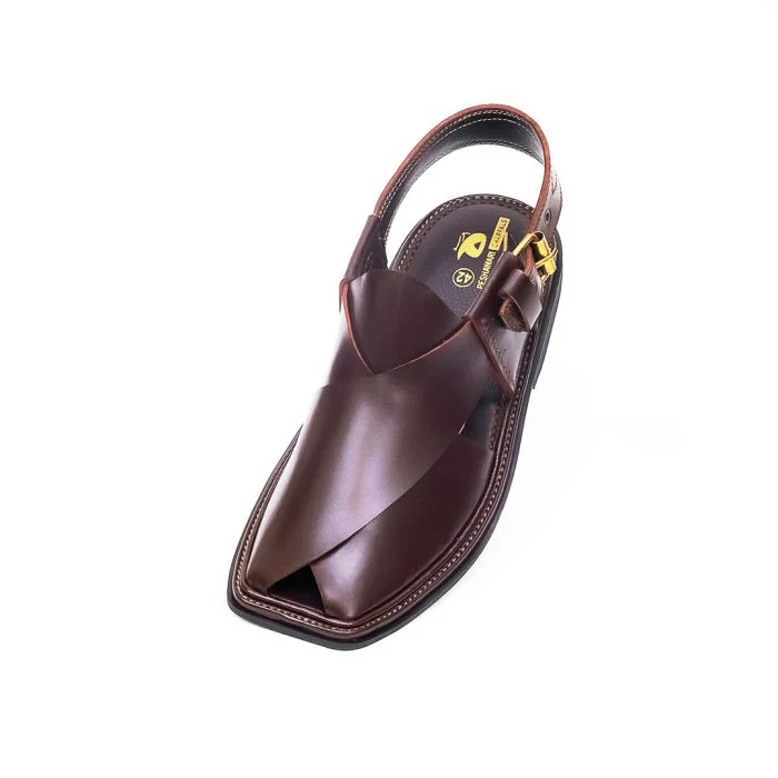 Handmade Brown Charsadda Chappal - Image 2