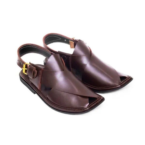 Handmade Brown Charsadda Chappal