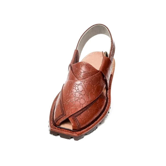 Printed Mustard Norozi Chappal With China Cut Shape - Image 2