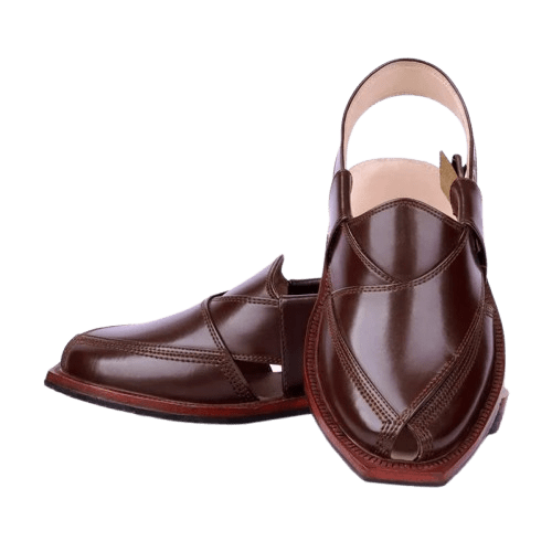 Handmade Brown Quetta Norozi Leather Chappal