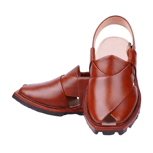 Hand-Crafted Mustard Quetta Norozi Chappal with Double Tire Sole